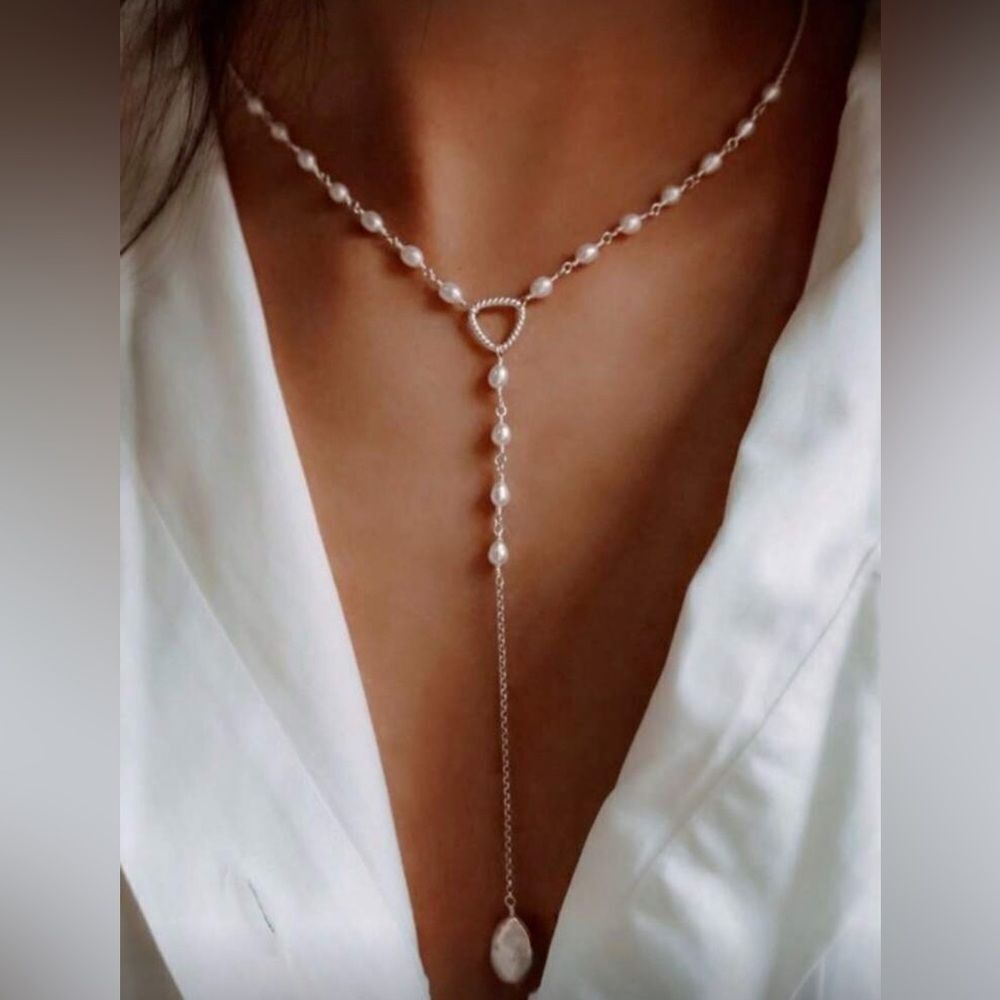 Pearl Drop Necklace #1903